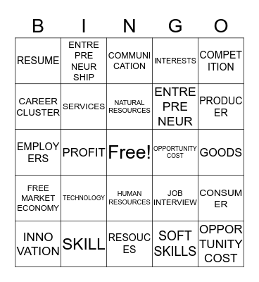 OUR NATION BINGO 3 Bingo Card