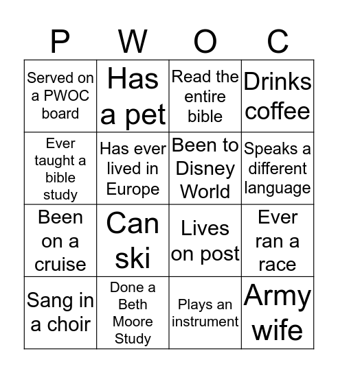 Bingo Card