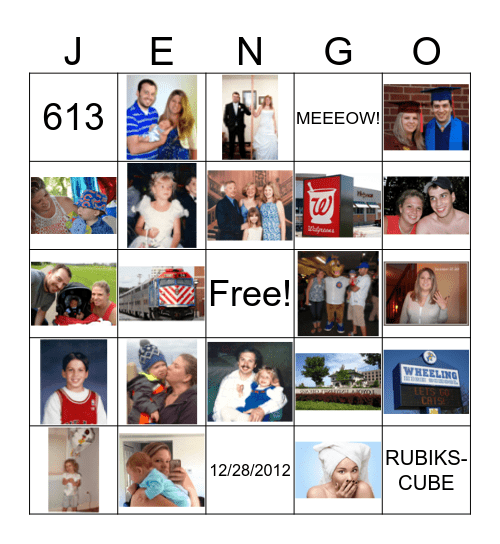 Happy Birthday Jenna! Bingo Card