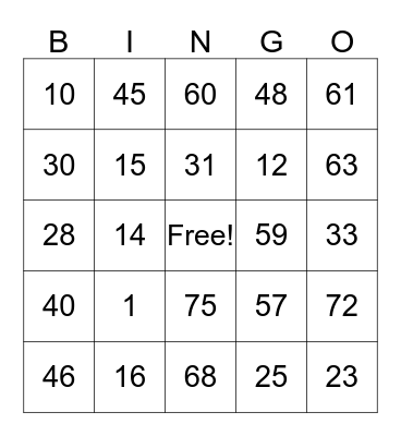 Thalia's Bingo Extravaganza Bingo Card