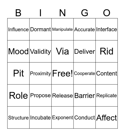 Memes Bingo Card