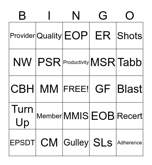 Peach State BINGO Blast Bingo Card