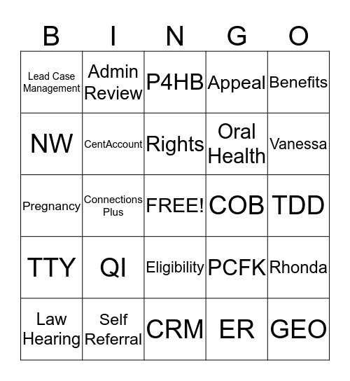 Peach State BINGO Blast Bingo Card