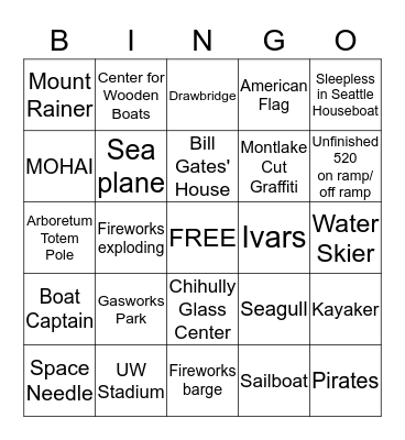 DDI 4th of July Bingo! Bingo Card