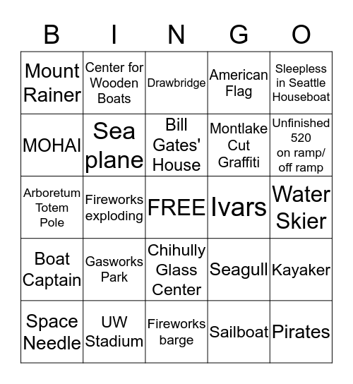 DDI 4th of July Bingo! Bingo Card