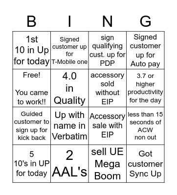TEXEFX Bingo Card