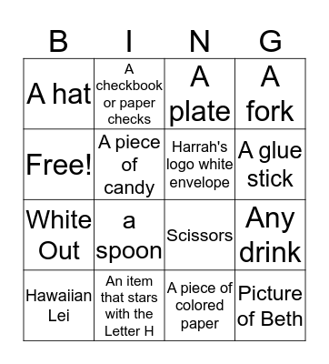 BUZZ BINGO Card