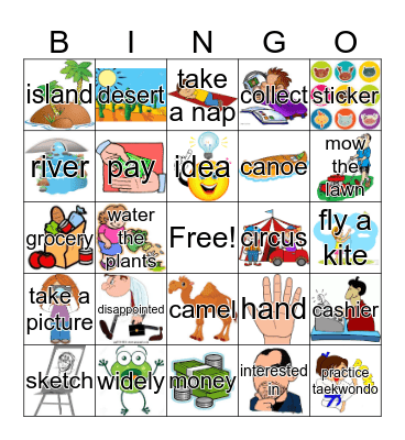 Hopper 5 Bingo Card