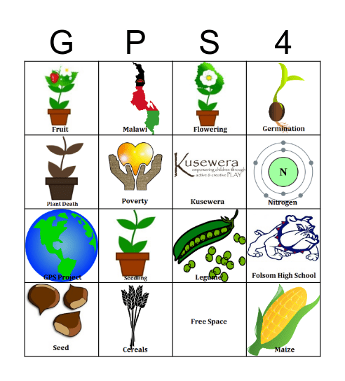 Agriculture in Malawi Bingo Card