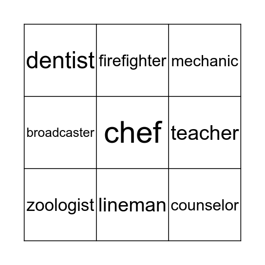 Grades 1,2,3 All Clusters Bingo Card