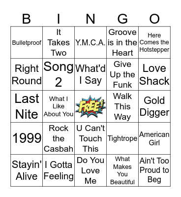 Party Time!!! Bingo Card