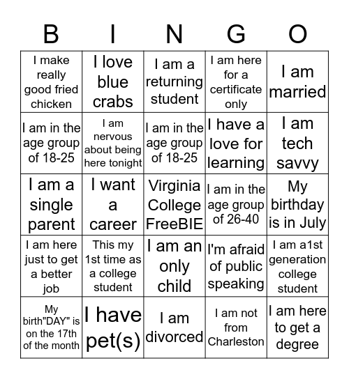 EDU 10TEN Bingo Card