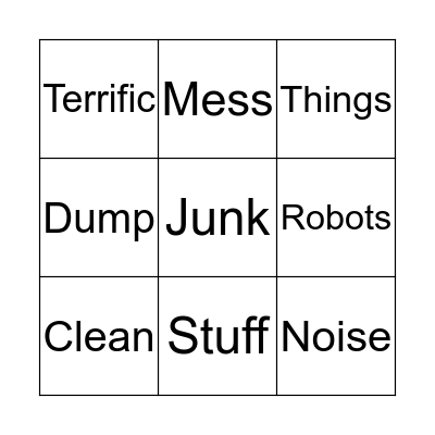 June Robot Cleans Up Bingo Card