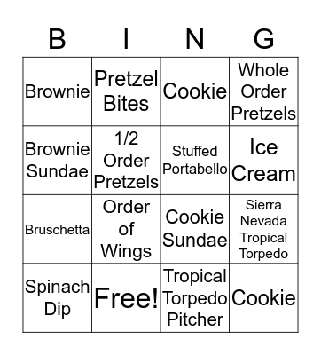 Mellow Bingo Card