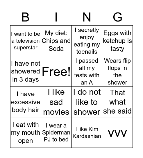 Spring Semester Luncheon Bingo Card