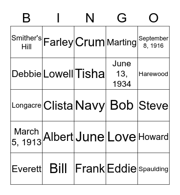 ALL BECAUSE TWO PEOPLE FELL IN LOVE Bingo Card