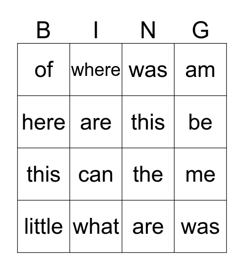 AMARIYAH Bingo Card