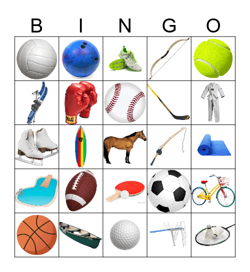 SPORTS Bingo Card