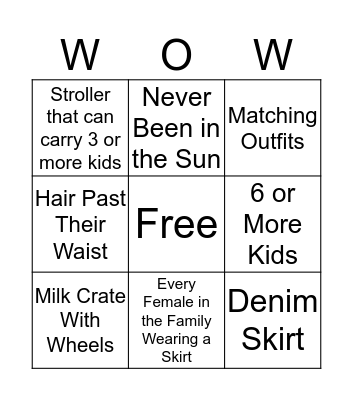 Homeschool  Bingo Card