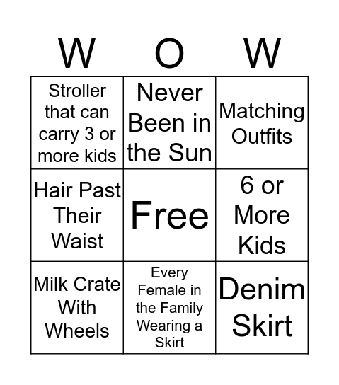 Homeschool  Bingo Card