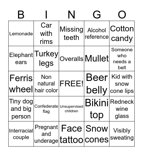 eutawville festival Bingo Card