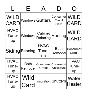 SEGUIN SERVICES Bingo Card
