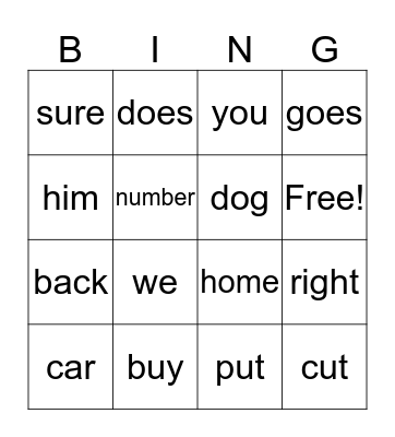 All in a Day's Work Bingo Card