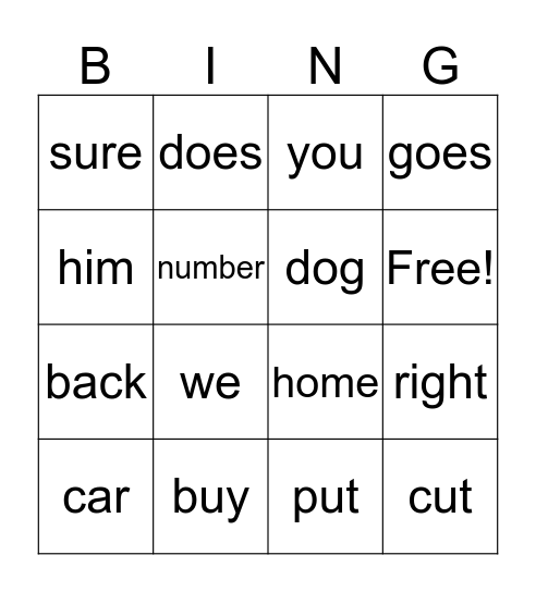 All in a Day's Work Bingo Card