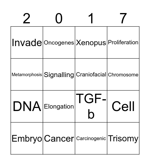 Pint of Science Bingo Card