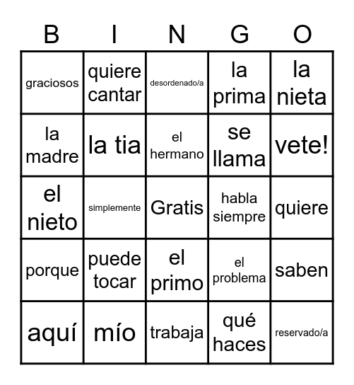 La Loteria 2-5 Bingo Card