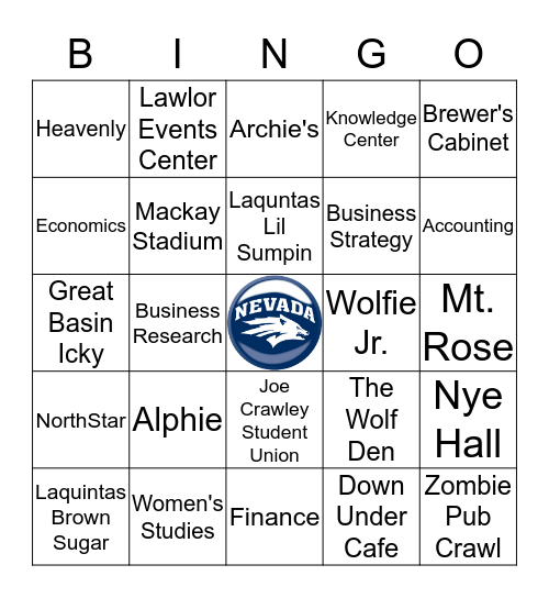 Samuel's Graduation Bingo Card