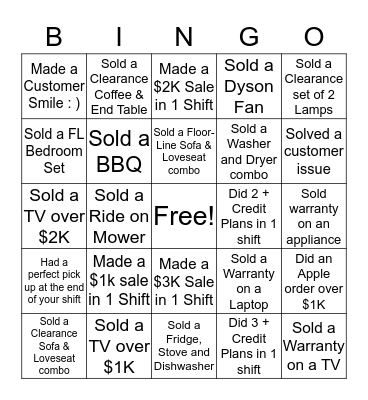 Bingo Card