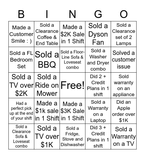 Bingo Card