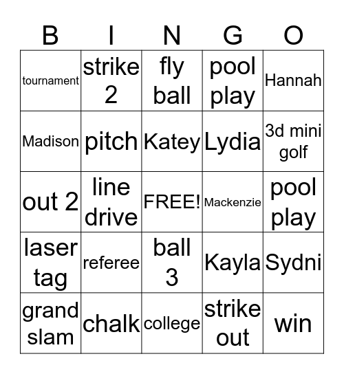 Arkansas Team Worth 94 Bingo Card