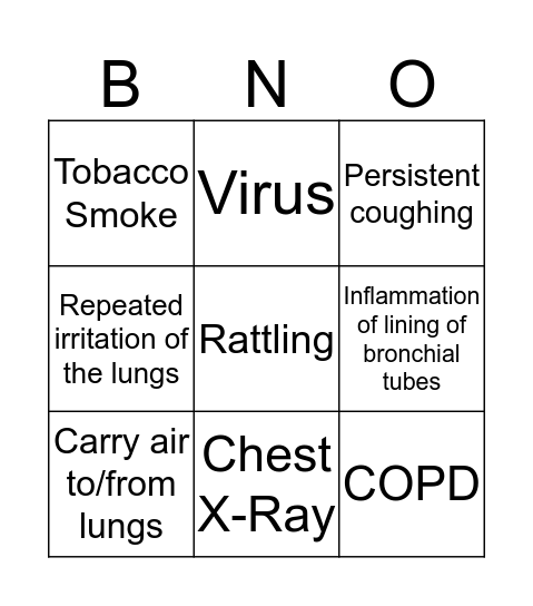 Broncho Bingo Card