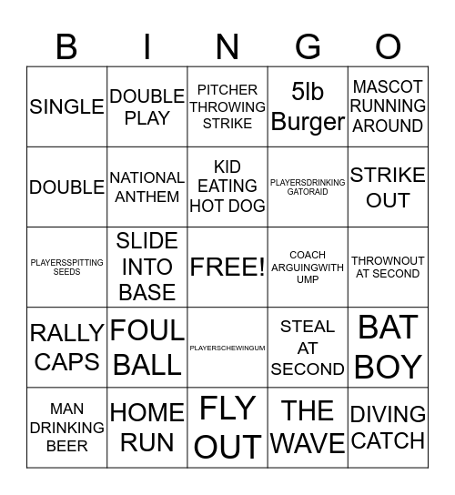 The Blues Bingo Card