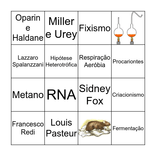 Bingo Origem da Vida Bingo Card