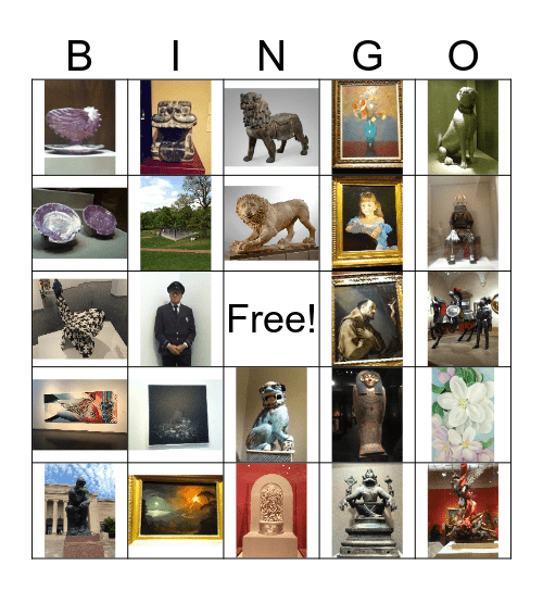 Art  Museum Bingo Card
