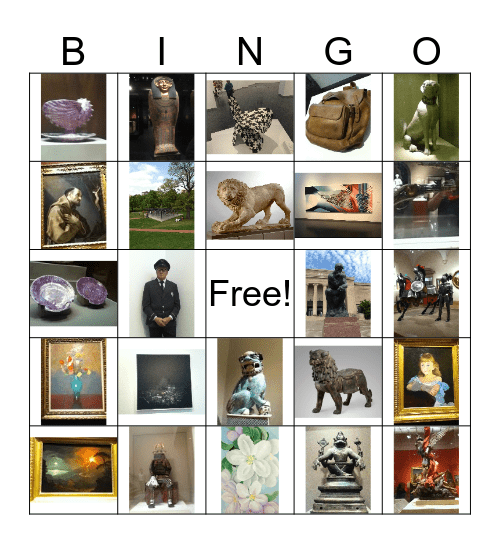 Art Museum 2017 1st Hour Bingo Card