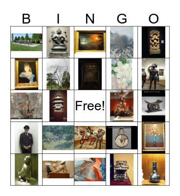 Art Museum 2017 2nd Hour Bingo Card