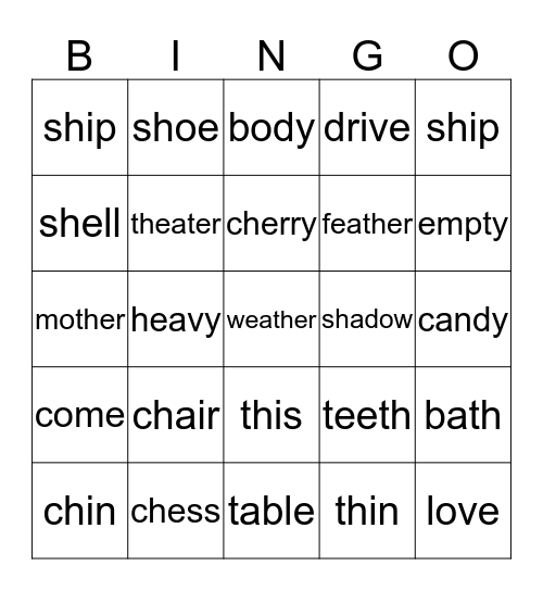 compass Bingo Card