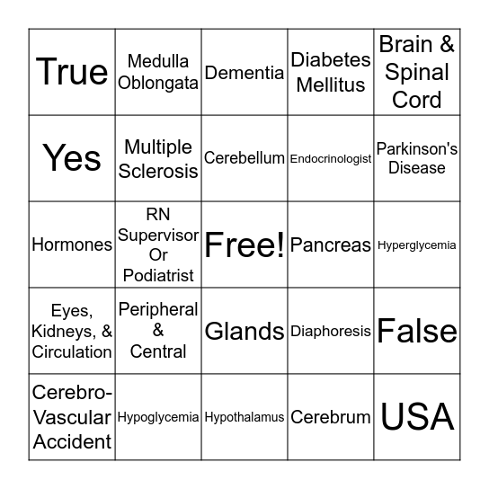 Bingo Card