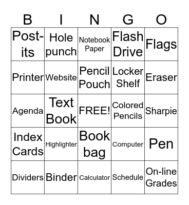 Tools 4 Success Bingo Card