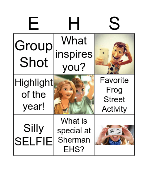 SELFIE BINGO Card