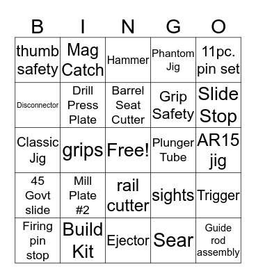 SA Bingo Card