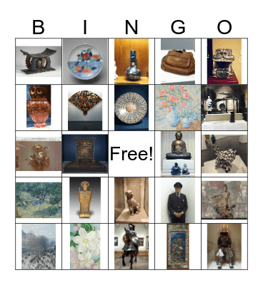 Art Museum 2017 3rd Hour Bingo Card