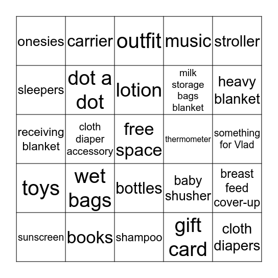 Bingo Card