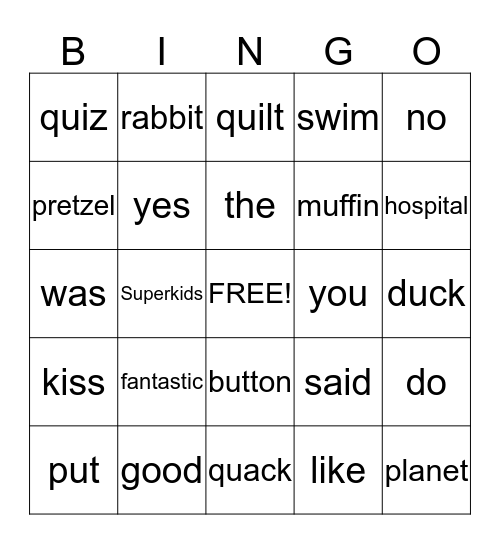 Summer Reading Bingo Card Bingo Card