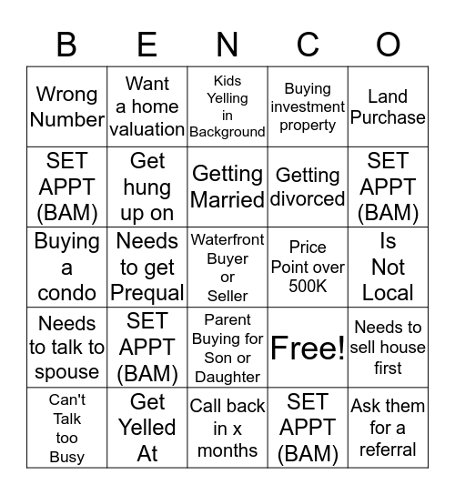 BOOMTOWN BINGO! Bingo Card