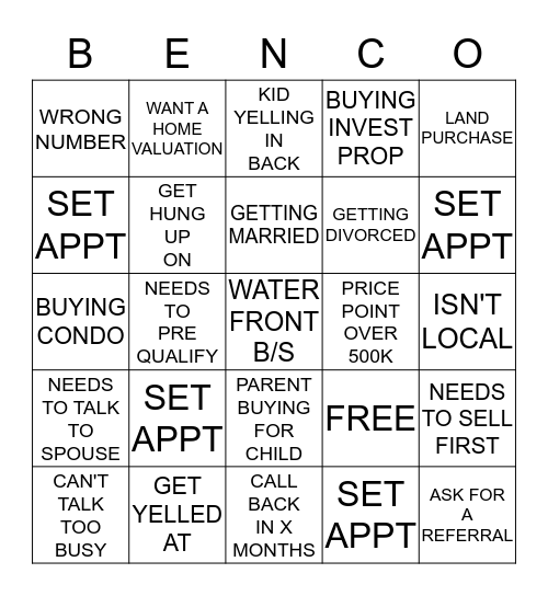 BOOMTOWN BINGO! Bingo Card